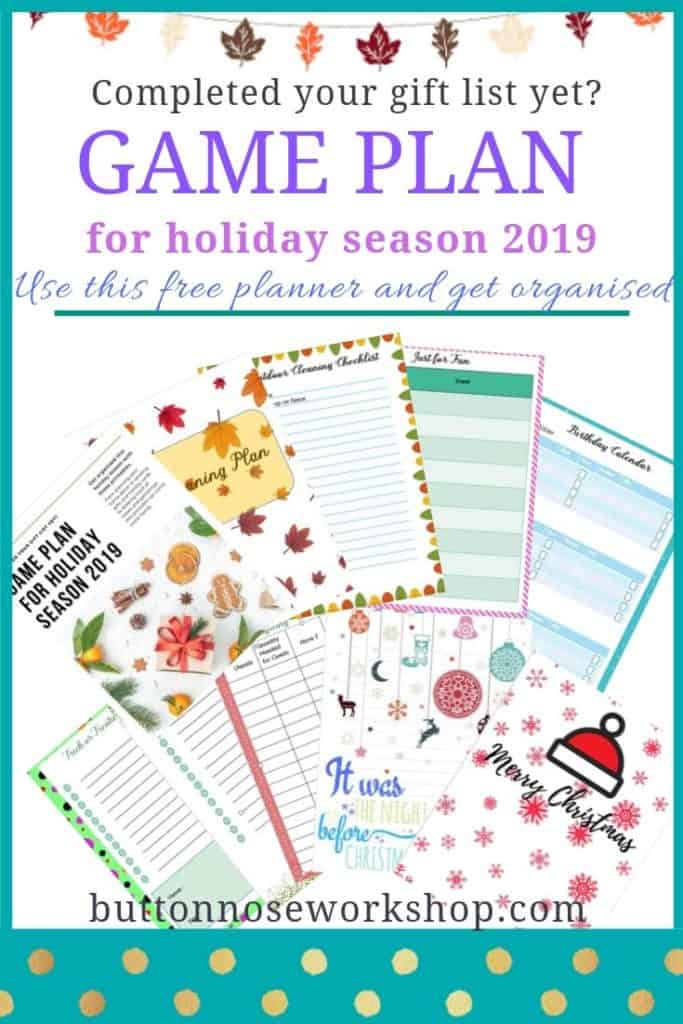 A FREE holiday game planner to plan the events this holiday season better... - 60 pages